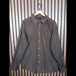 Velvet by Graham & Spencer Shirt Large Mens Brown Long Sleeve Collared Pocket